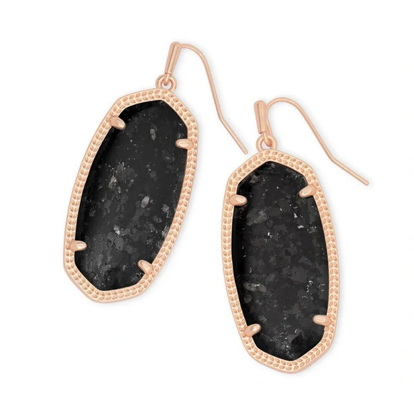 KENDRA SCOTT
Elle Rose Gold - Black Granite Earrings - Picture 1 of 2